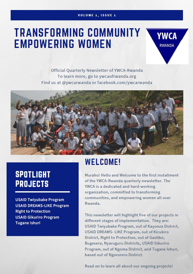 YWCA Newsletter Issue 1